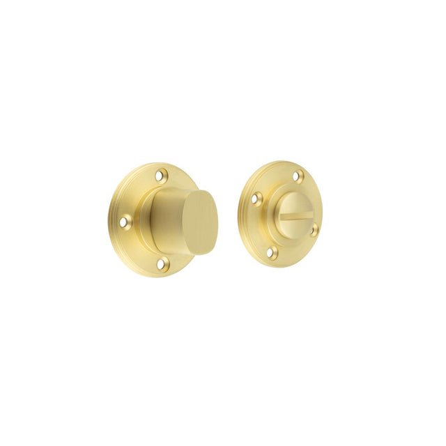 This is an image showing the Burlington - Burlington turn & release - Satin Brass available to order from T.H. Wiggans Ironmongery in Kendal