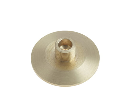 This is an image showing the Burlington - Chamfered door stop base - Satin Brass available to order from T.H. Wiggans Ironmongery in Kendal