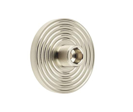 This is an image showing the Burlington - Reeded door stop base - Satin Nickel available to order from T.H. Wiggans Ironmongery in Kendal