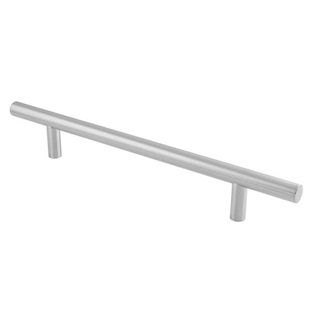This image shows Eurospec - 22MM DIA. STRAIGHT T BAR PULL HANDLE G304 (300MM C/C) - SSS - cfpt1300sss available from T.H. Wiggans Ironmongery in Kendal.