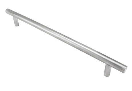 This image shows Eurospec - 22MM DIA. STRAIGHT T BAR PULL HANDLE G304 (450MM C/C) - SSS - cfpt1450sss available from T.H. Wiggans Ironmongery in Kendal.
