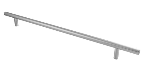This image shows Eurospec - 22MM DIA. STRAIGHT T BAR PULL HANDLE G304 (600MM C/C) - SSS - cfpt1600sss available from T.H. Wiggans Ironmongery in Kendal.