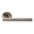 This image shows Eurospec - PHILADELPHIA LEVER ON SPRUNG PUSH-ON ROUND ROSE - SSS - csl1194sss-201 available from T.H. Wiggans Ironmongery in Kendal.