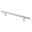 This image shows Eurospec - 19MM DIA. STRAIGHT T BAR PULL HANDLE G201 (300MM C/C) - SSS - cspt1300sss-201 available from T.H. Wiggans Ironmongery in Kendal.