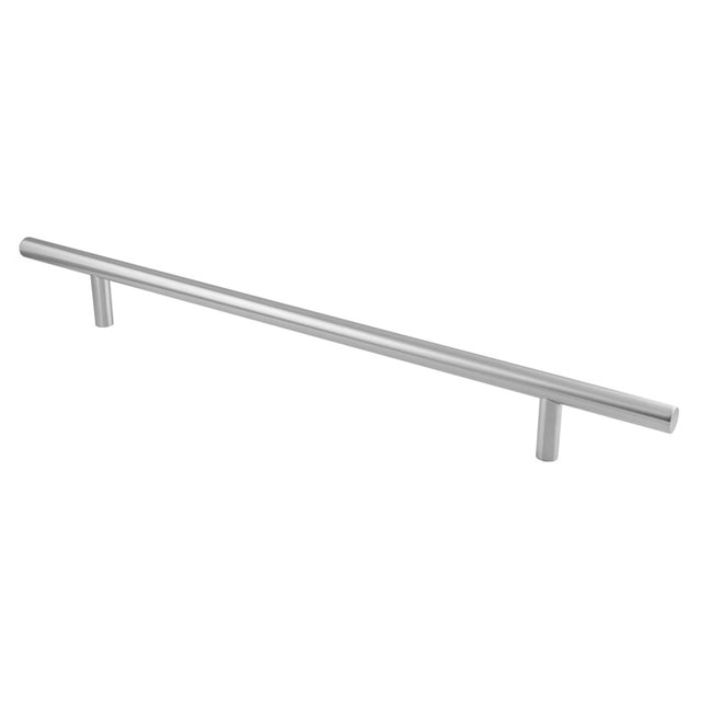 This image shows Eurospec - 19MM DIA. STRAIGHT T BAR PULL HANDLE G201 (425MM C/C) - SSS - cspt1425sss-201 available from T.H. Wiggans Ironmongery in Kendal.
