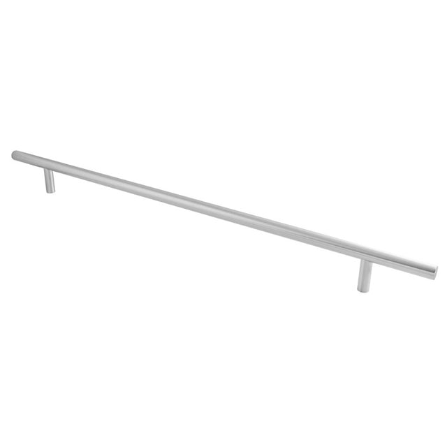 This image shows Eurospec - 19MM DIA. STRAIGHT T BAR PULL HANDLE G201 (600MM C/C) - SSS - cspt1600sss-201 available from T.H. Wiggans Ironmongery in Kendal.