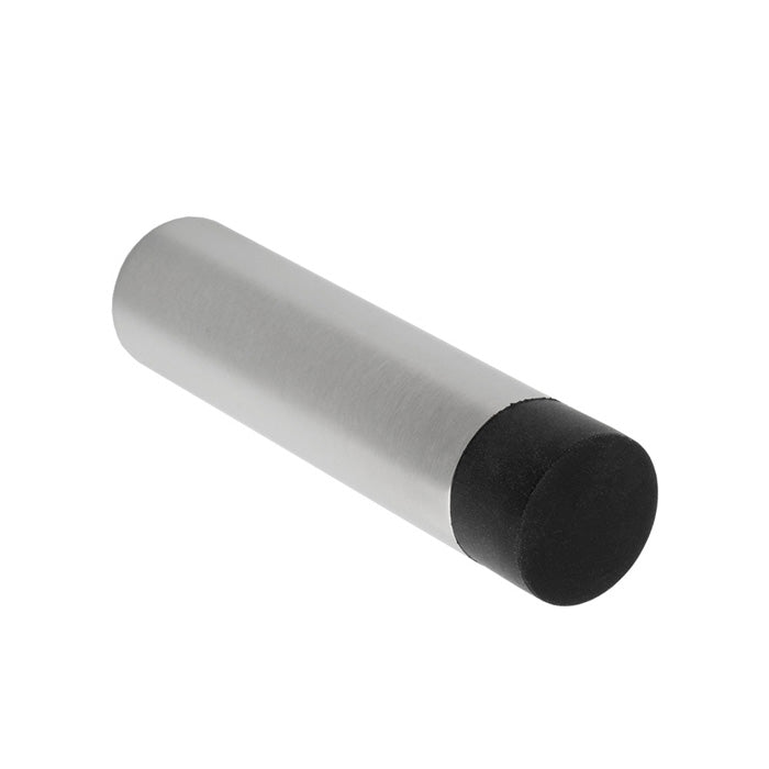 This image shows Eurospec - 75 x 19mm - wall mounted doorstop - concealed fix - satin stainless steel - dsw1018sss available from T.H. Wiggans Ironmongery in Kendal.