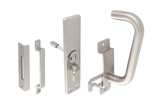 This image shows Eurospec - facility indicator set - dual handed suitable for sliding & swing doors - g304 - satin stainless steel - est1625sss available from T.H. Wiggans Ironmongery in Kendal.