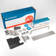 This image shows Eurospec - Residential Fire Door Pack - Push/Pull Lockable - Silver - fdpr1 available from T.H. Wiggans Ironmongery in Kendal.