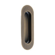 This is an image of Eurospec - Radius Flush Pull - Antique Brass - FPH1001AB available to order from T.H. Wiggans Ironmongery in Kendal.