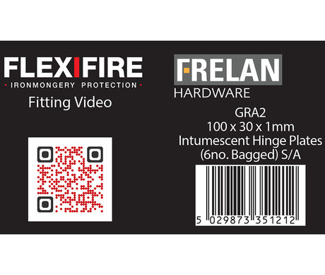 This is an image showing the Frelan - Kit for 102mm square hinges pack of 6 30 minute 1mm available to order from T.H. Wiggans Ironmongery in Kendal