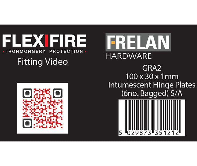 This is an image showing the Frelan - Kit for 102mm square hinges pack of 6 30 minute 1mm available to order from T.H. Wiggans Ironmongery in Kendal