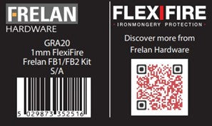 This is an image showing the Frelan - Kit for JLFB mortice locks 30/60 minute 1mm available to order from T.H. Wiggans Ironmongery in Kendal