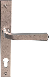 This is an image of Mila Heritage Door Handle Pewter Patina - CB-CB702007 available from T.H. Wiggans Ironmongery Ltd in Kendal.