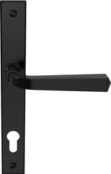 This is an image of Mila Heritage Door HandleMatt Black - CB-CB702002 available from T.H. Wiggans Ironmongery Ltd in Kendal.
