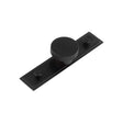 This is an image showing the Frelan - Wenlock Cupboard Knobs 40mm Stepped Backplate Matt Black available to order from T.H. Wiggans Ironmongery in Kendal