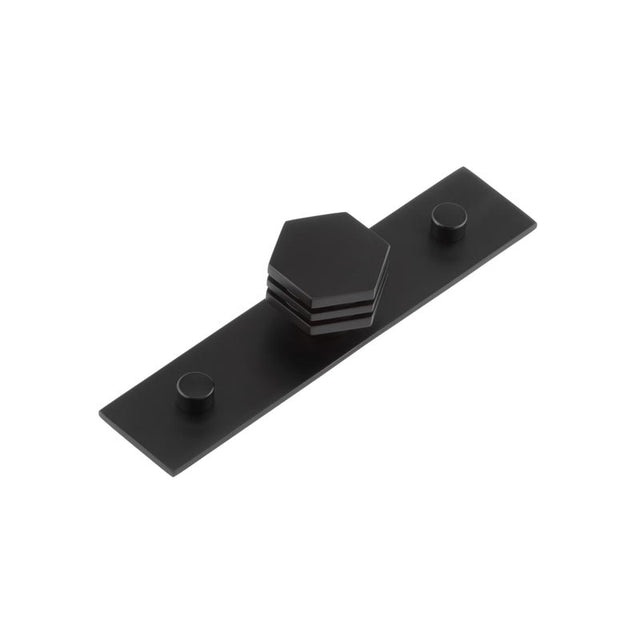 This is an image showing the Frelan - Nile Cupboard Knobs 30mm Plain Matt Black available to order from T.H. Wiggans Ironmongery in Kendal