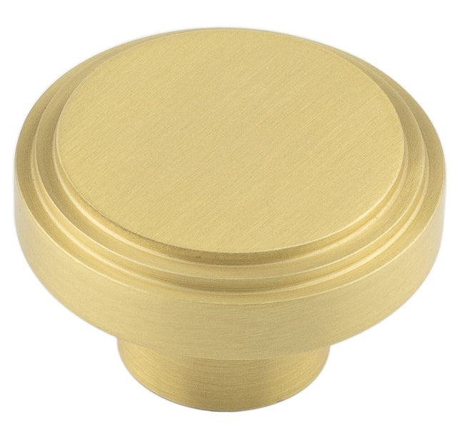 This is an image showing the Hoxton - Cropley SB 40mm Cupboard Knob Stepped available to order from T.H. Wiggans Ironmongery in Kendal