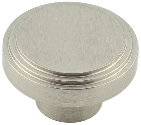 This is an image showing the Hoxton - Cropley SN 40mm Cupboard Knob Stepped available to order from T.H. Wiggans Ironmongery in Kendal