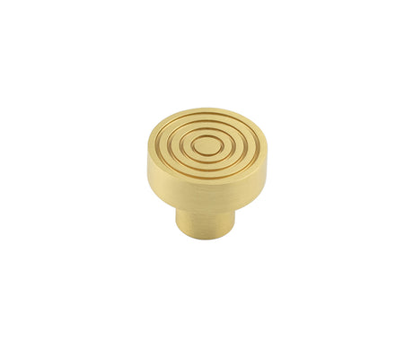 This is an image showing the Hoxton - Murray SB 30mm Cupboard Knob Reeded available to order from T.H. Wiggans Ironmongery in Kendal