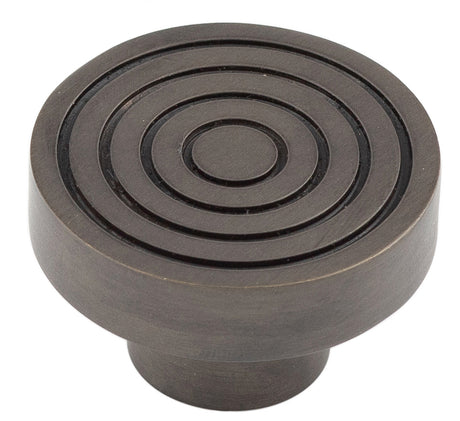 This is an image showing the Hoxton - Murray DB 40mm Cupboard Knob Reeded available to order from T.H. Wiggans Ironmongery in Kendal