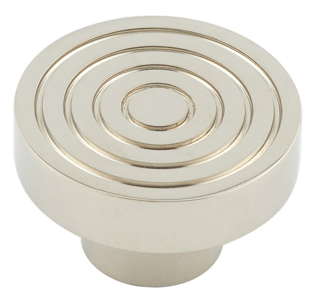 This is an image showing the Hoxton - Murray PN 40mm Cupboard Knob Reeded available to order from T.H. Wiggans Ironmongery in Kendal