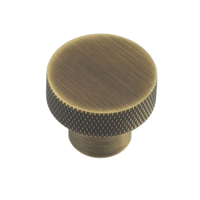 This is an image showing the Hoxton - Wenlock AB 30mm Diamond Knurled Cupboard Knob available to order from T.H. Wiggans Ironmongery in Kendal