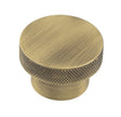 This is an image showing the Hoxton - Wenlock AB 40mm Diamond Knurled Cupboard Knob available to order from T.H. Wiggans Ironmongery in Kendal