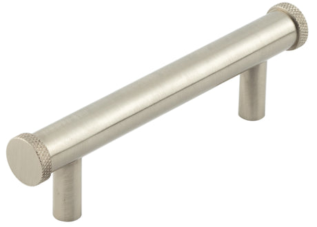 This is an image showing the Hoxton - Wenlock SN 96mm Diamond Knurled End Cap Cabinet Handle available to order from T.H. Wiggans Ironmongery in Kendal