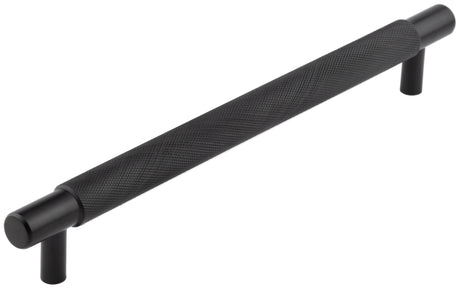 This is an image showing the Hoxton - Taplow MB 224mm Diamond Knurled Cabinet Handle available to order from T.H. Wiggans Ironmongery in Kendal