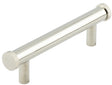 This is an image showing the Hoxton - Thaxted PN 96mm Line Knurled End Caps Cabinet handles available to order from T.H. Wiggans Ironmongery in Kendal