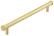 This is an image showing the Hoxton - Thaxted SB 224mm Line Knurled End Caps Cabinet handles available to order from T.H. Wiggans Ironmongery in Kendal