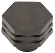 This is an image showing the Hoxton - Nile DB 30mm Hex Cupboard Knob With Step Details available to order from T.H. Wiggans Ironmongery in Kendal