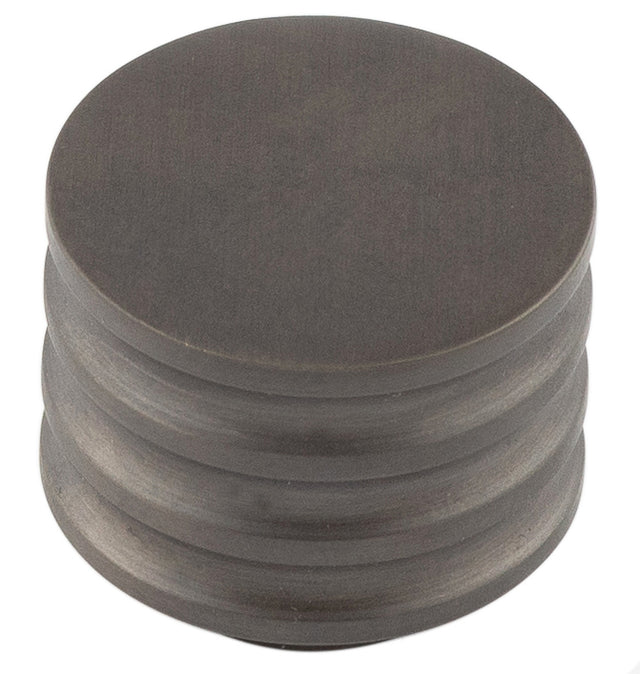 This is an image showing the Hoxton - Sturt DB 30mm Cupboard Knob Grooved available to order from T.H. Wiggans Ironmongery in Kendal