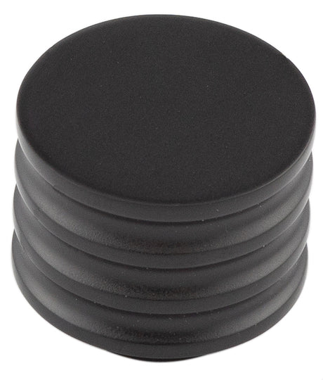 This is an image showing the Hoxton - Sturt MB 30mm Cupboard Knob Grooved available to order from T.H. Wiggans Ironmongery in Kendal