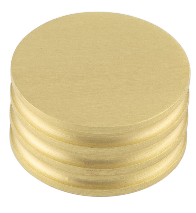 This is an image showing the Hoxton - Sturt SB 40mm Cupboard Knob Grooved available to order from T.H. Wiggans Ironmongery in Kendal