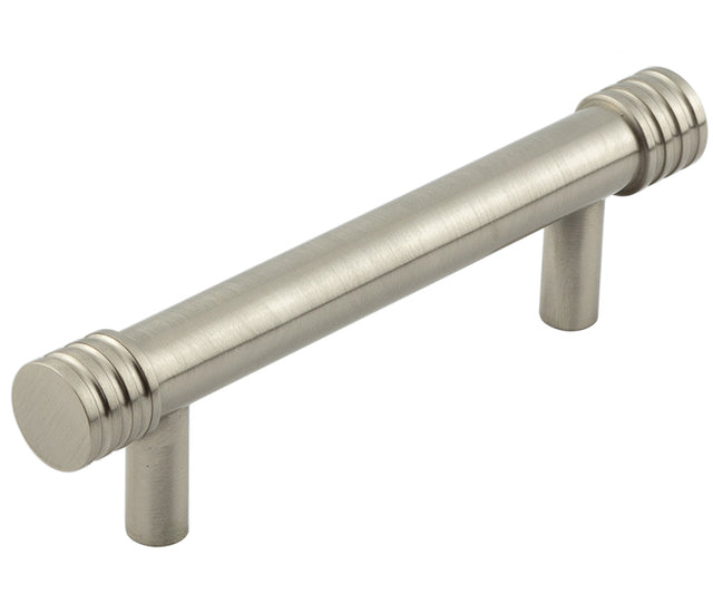 This is an image showing the Hoxton - Sturt SN 96mm Cabinet Handle Grooved available to order from T.H. Wiggans Ironmongery in Kendal