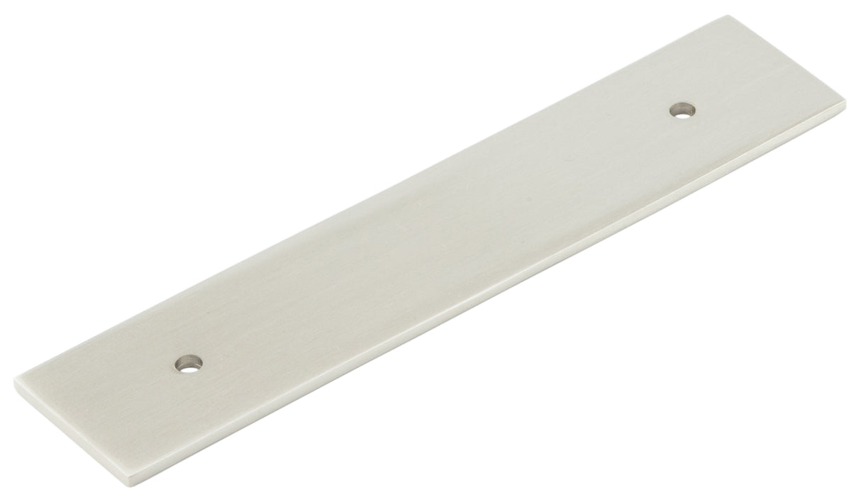 This is an image showing the Hoxton - Fanshaw SN 140x30mm Back Plate for Pull Handle with 96mm Ctrs available to order from T.H. Wiggans Ironmongery in Kendal