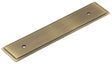 This is an image showing the Hoxton - Rushton AB 140x30mm Back Plate for Pull Handle with 96mm Cts available to order from T.H. Wiggans Ironmongery in Kendal