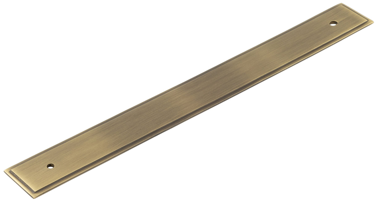 This is an image showing the Hoxton - Rushton AB 268x30mm Back Plate for Pull Handle with 224mm Cts available to order from T.H. Wiggans Ironmongery in Kendal