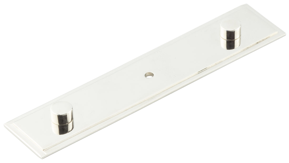 This is an image showing the Hoxton - Rushton PN 140x30mm Back Plate With Concealed Screw Caps available to order from T.H. Wiggans Ironmongery in Kendal