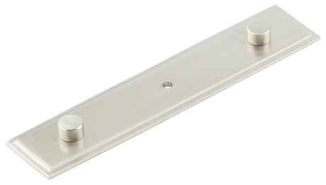 This is an image showing the Hoxton - Rushton SN 140x30mm Back Plate With Concealed Screw Caps available to order from T.H. Wiggans Ironmongery in Kendal