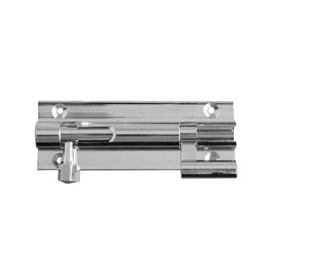 This is an image showing the Frelan - PC 75x25mm NKD Barrel Bolt available to order from T.H. Wiggans Ironmongery in Kendal