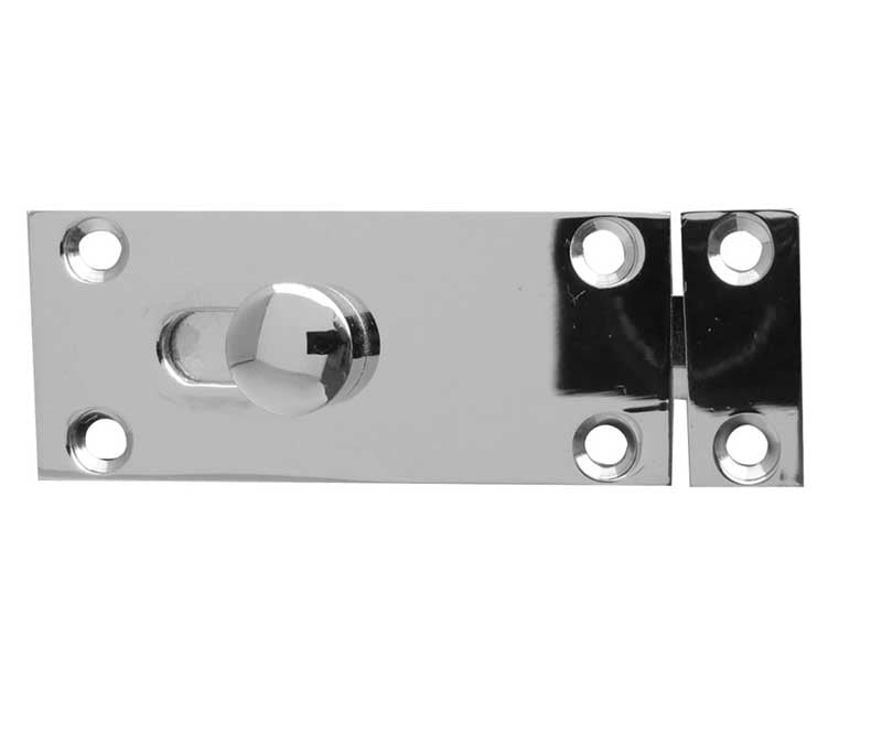 This is an image showing the Frelan - Bathroom Slide Bolt - Polished Chrome available to order from T.H. Wiggans Ironmongery in Kendal