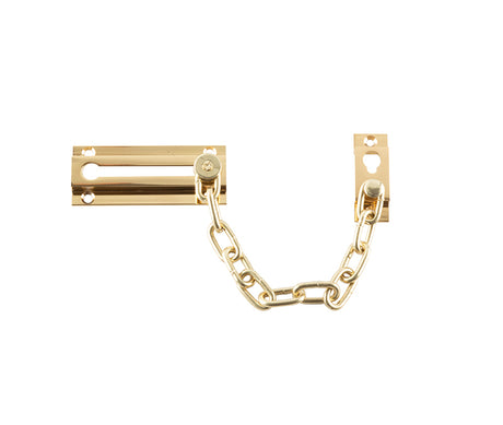 This is an image showing the Frelan - Security Door Chain - Polished Brass available to order from T.H. Wiggans Ironmongery in Kendal