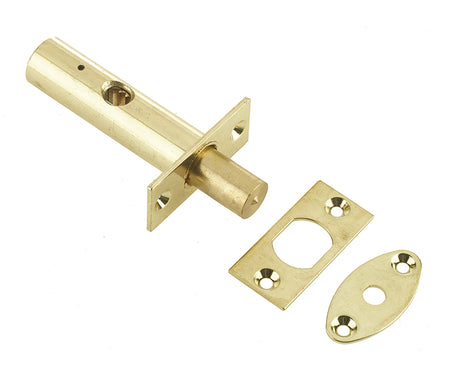 This is an image showing the Frelan - 62mm Mortice Rack Bolt - Polished Brass available to order from T.H. Wiggans Ironmongery in Kendal