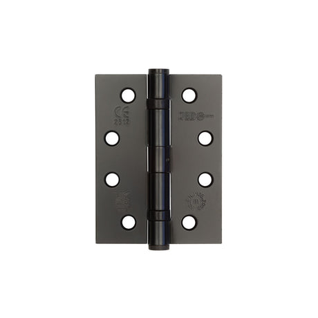 This is an image showing the Frelan - 102x76mm Stainless Steel Ball Bearing Hinges Grade 11 - Black available to order from T.H. Wiggans Ironmongery in Kendal