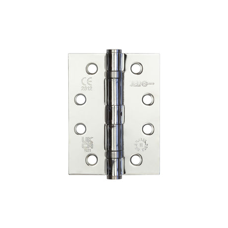 This is an image showing the Frelan - 102x76mm Stainless Steel Ball Bearing Hinges Grade 11 - Polished Chrome available to order from T.H. Wiggans Ironmongery in Kendal