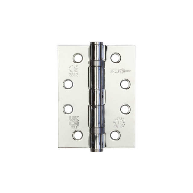 This is an image showing the Frelan - 102x76mm Stainless Steel Ball Bearing Hinges Grade 11 - Polished Chrome available to order from T.H. Wiggans Ironmongery in Kendal