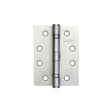 This is an image showing the Frelan - 102x76mm Stainless Steel Ball Bearing Hinges Grade 11 - Satin Chrome available to order from T.H. Wiggans Ironmongery in Kendal